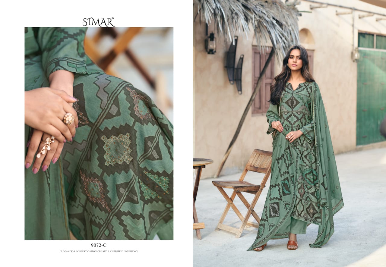 Irha By Glossy Viscose Digital Printed Dress Material Wholesale In India